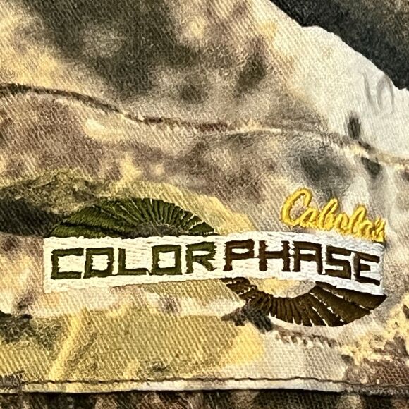 Cabelas Camo Cargo Pants Canvas ZONZ Woodlands Hunting Outdoor Mens Size 44 x 32 - Picture 5 of 13